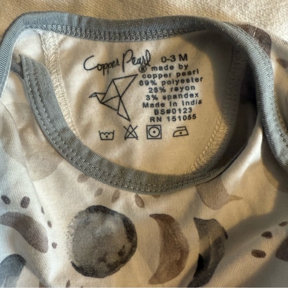 Copper Pearl Onesies - 3 new size 0-3mo, 1 gently used 3-6mo - price is for ALL - Picture 3 of 12